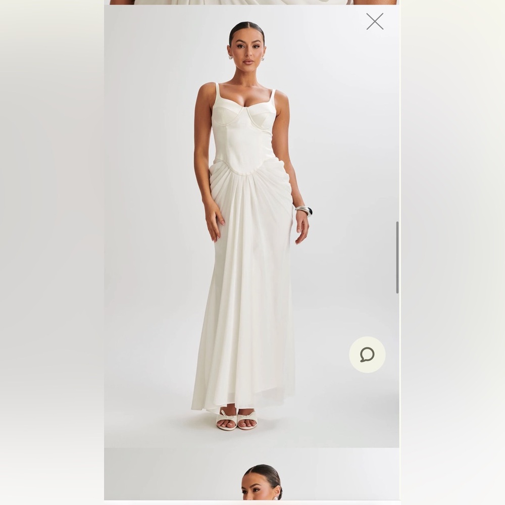 Meshki Leila Satin Corset Maxi Dress